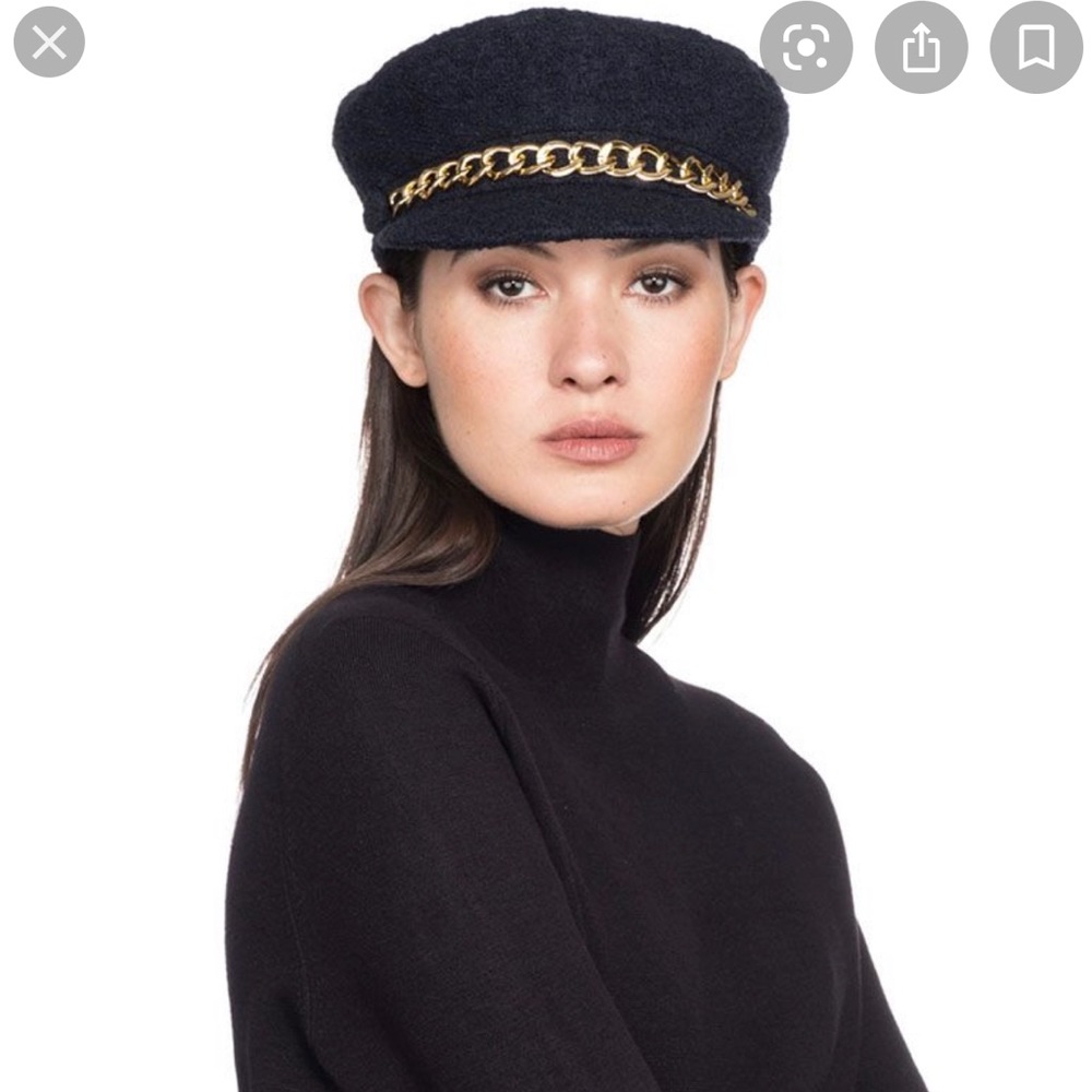 EUGENIA KIM Marina Chain trimmed tweed hat !